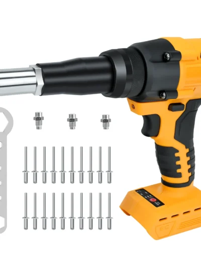 Brushless Electric Rivet Gun 2.4mm-4.8mm for Dewalt 20V Battery (No Battery)