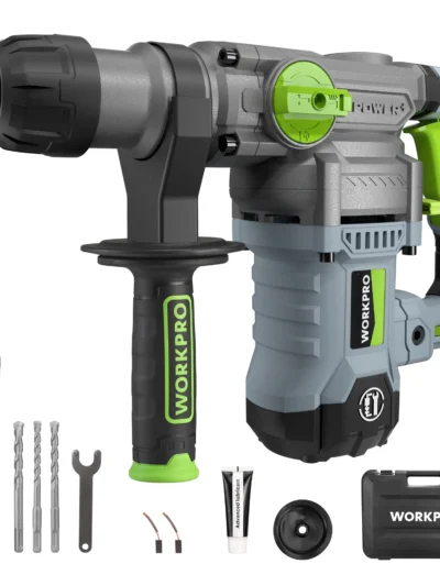 WORKPRO 12.5 AMP Heavy Duty Rotary Hammer Drill for Concrete