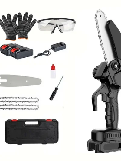 Rechargeable woodworking mini chainsaw, lithium chainsaw