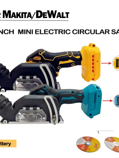 3 Inch Mini Angle Grinder Cordless 3 Inch Electirc CUT OFF Tool Cutting Circular Saw Power Tool Fit Makita/Dewalt 20V Battery