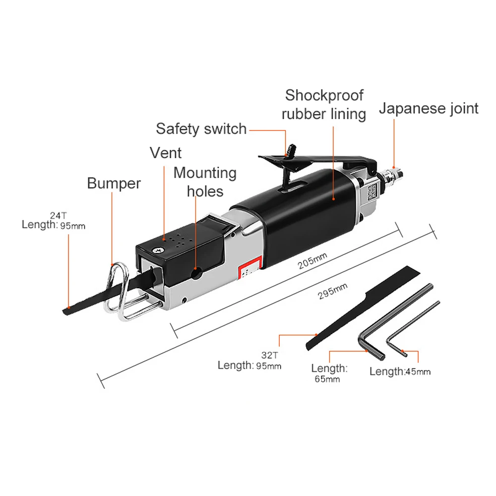 Sheet Metal Pneumatic Saw Reciprocating Saw Tool Hacksaw Tool - Image 2